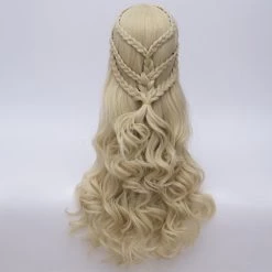 Gold 70cm Game Of Thrones Season 7 Daenerys Targaryen Cosplay Wig 5 Gold 70cm Game Of Thrones Season 7 Daenerys Targaryen Cosplay Wig -Game Costumes Sales 117