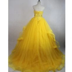 2017 New Movie Beauty And The Beast Belle Dress Cosplay Costume Halloween Costume -Game Costumes Sales 12