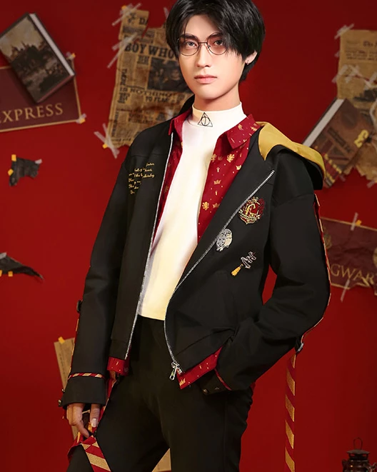 Harry Potter Gryffindor Harry Potter Daily Suit Cosplay Costume 3 Harry Potter Gryffindor Harry Potter Daily Suit Cosplay Costume