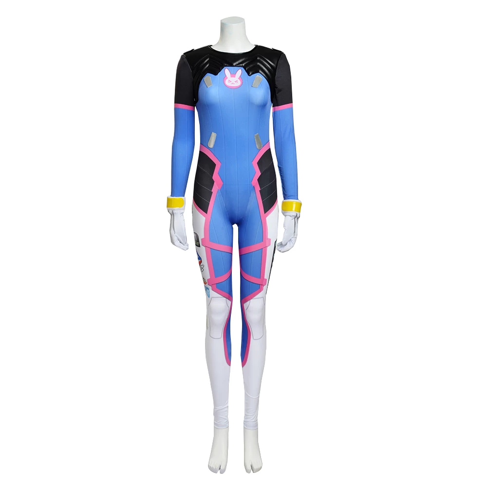 Deluxe Overwatch D.VA Jumpsuit Cosplay Costume 6 Deluxe Overwatch D.VA Jumpsuit Cosplay Costume - Image 4