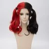 Red And Black 45cm Batman Suicide Squad Harley Quinn Cosplay Wig -Game Costumes Sales COS 002 01 19