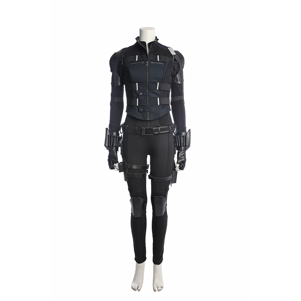 Avengers: Infinity War Natasha Romanoff Black Widow Cosplay Costume 3 Avengers: Infinity War Natasha Romanoff Black Widow Cosplay Costume