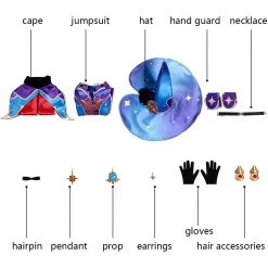 Genshin Impact Mona Cosplay Costume -Game Costumes Sales COS 003 11 18