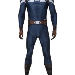 Captain America: The Winter Soldier Steve Rogers Captain America Jumpsuit Cosplay Costume