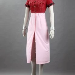 Final Fantasy VII 7 Aerith Gainsborough Cosplay Costume 14 Final Fantasy VII 7 Aerith Gainsborough Cosplay Costume -Game Costumes Sales COS 004 03 17