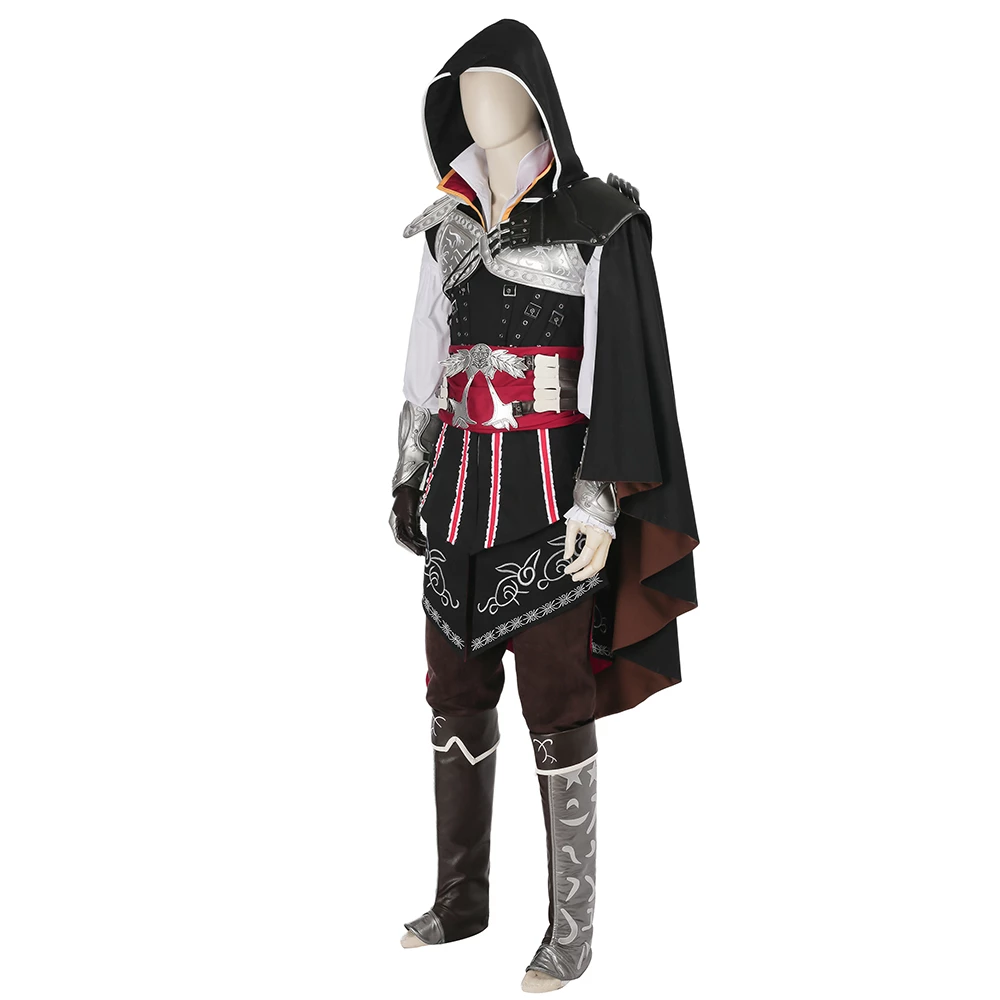Assassin's Creed II Ezio Auditore Da Firenze Black Edition Cosplay Costume Version 2 4 Assassin's Creed II Ezio Auditore Da Firenze Black Edition Cosplay Costume Version 2 - Image 2
