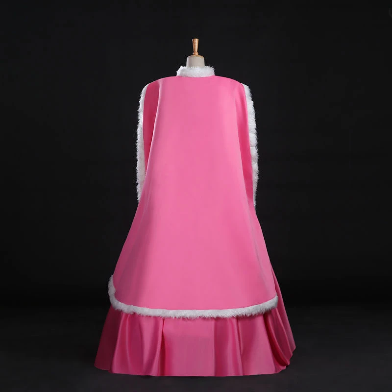 Disney Sleeping Beauty Princess Aurora Pink Dress Cosplay CostumeWith Cape 6 Disney Sleeping Beauty Princess Aurora Pink Dress Cosplay CostumeWith Cape - Image 4