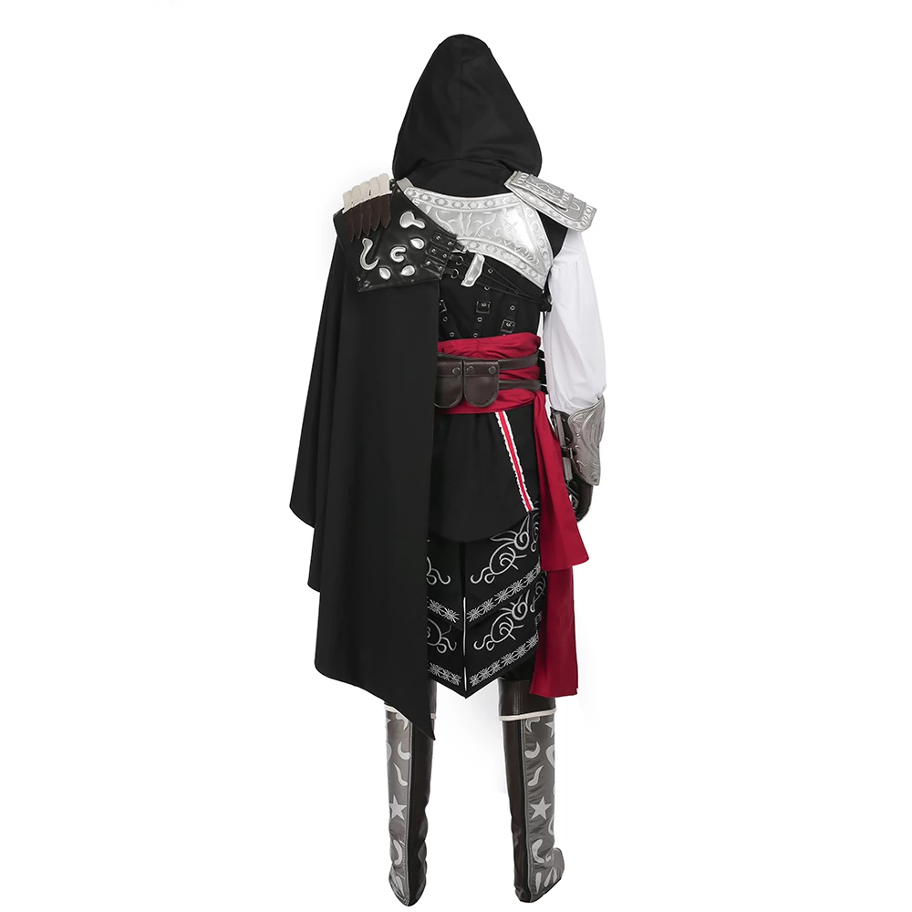 Assassin's Creed II Ezio Auditore Da Firenze Black Edition Cosplay Costume Version 2 5 Assassin's Creed II Ezio Auditore Da Firenze Black Edition Cosplay Costume Version 2 - Image 3