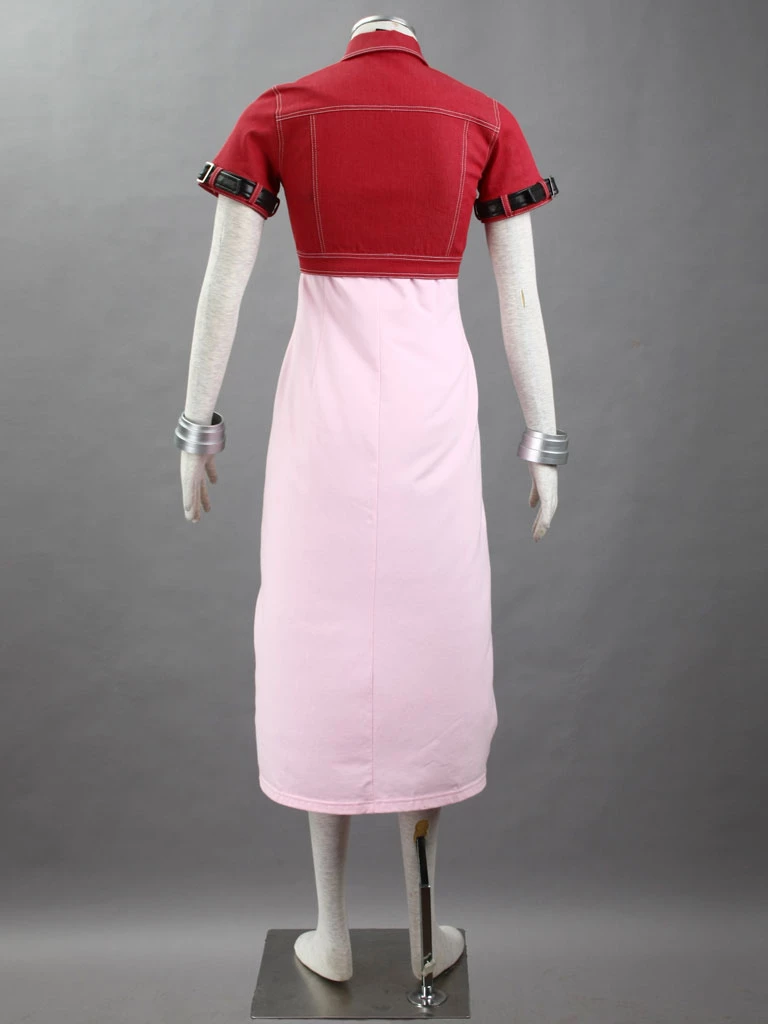 Final Fantasy VII 7 Aerith Gainsborough Cosplay Costume 7 Final Fantasy VII 7 Aerith Gainsborough Cosplay Costume - Image 5