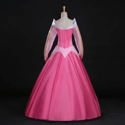 Disney Sleeping Beauty Princess Aurora Pink Dress Cosplay CostumeWith Cape 11 Disney Sleeping Beauty Princess Aurora Pink Dress Cosplay CostumeWith Cape -Game Costumes Sales COS 004 05 11