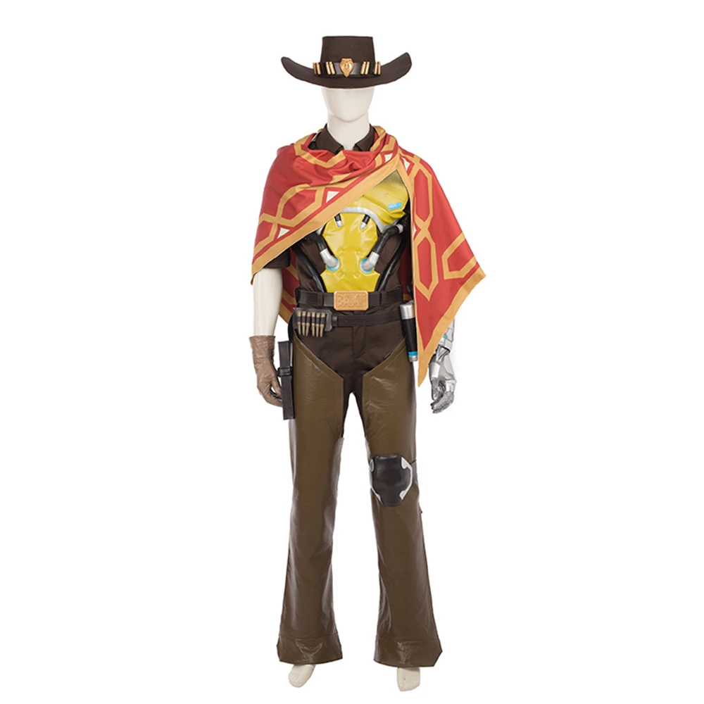 Overwatch McCree Cosplay Costume Version 2 3 Overwatch McCree Cosplay Costume Version 2