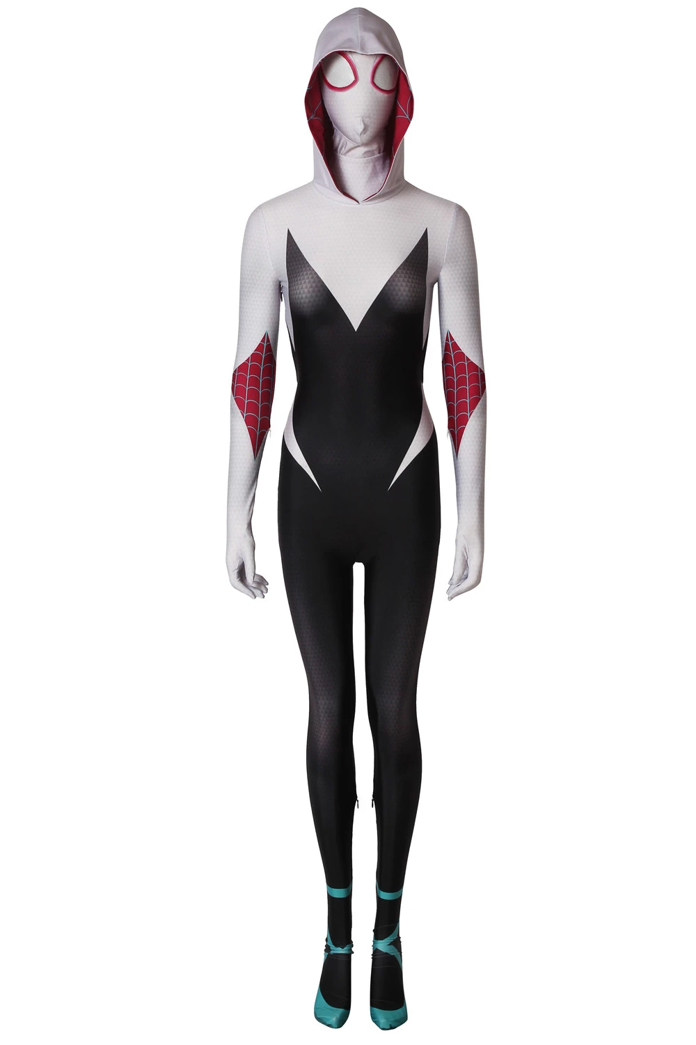 Spider-Man: Into The Spider-Verse Gwen Stacy / Spider-Gwen Cosplay Costume 3 Spider-Man: Into The Spider-Verse Gwen Stacy / Spider-Gwen Cosplay Costume