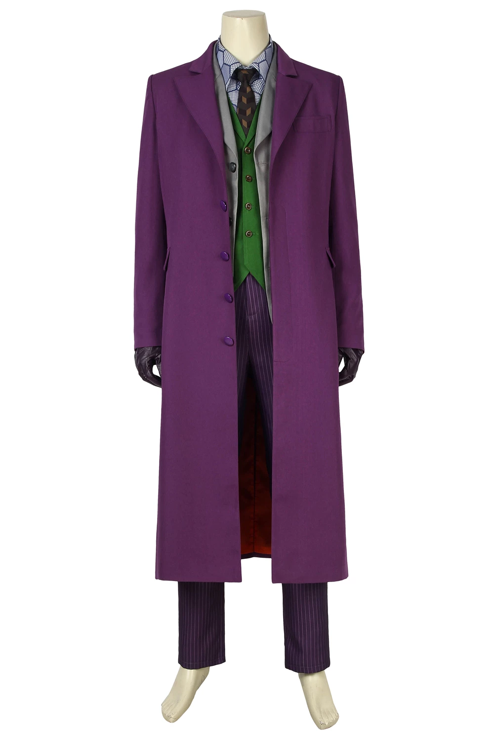 Batman: The Dark Knight Joker Outfit Cosplay Costume 4 Batman: The Dark Knight Joker Outfit Cosplay Costume - Image 2