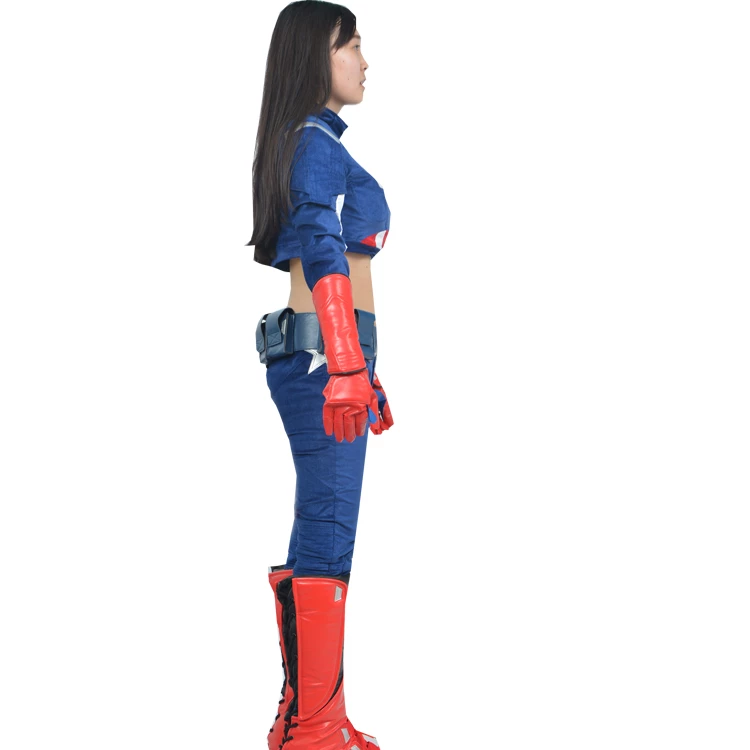 Captain America Female Cosplay Costume 4 Captain America Female Cosplay Costume - Image 2