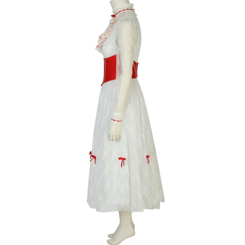 Mary Poppins Mary Poppins Dress Cosplay Costume 4 Mary Poppins Mary Poppins Dress Cosplay Costume - Image 2