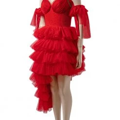 2021 TV The Suicide Squad Harley Quinn Red Dress Cosplay Costume Version 2 -Game Costumes Sales COS 005 02 184
