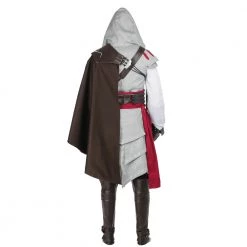 Assassin's Creed II Ezio Auditore Da Firenze White Edition Cosplay Costume Version 2 -Game Costumes Sales COS 005 04 35