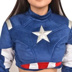 Captain America Female Cosplay Costume 11 Captain America Female Cosplay Costume -Game Costumes Sales COS 005 05 5