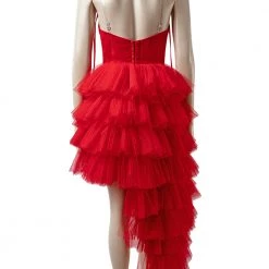 2021 TV The Suicide Squad Harley Quinn Red Dress Cosplay Costume Version 2 -Game Costumes Sales COS 005 06 60