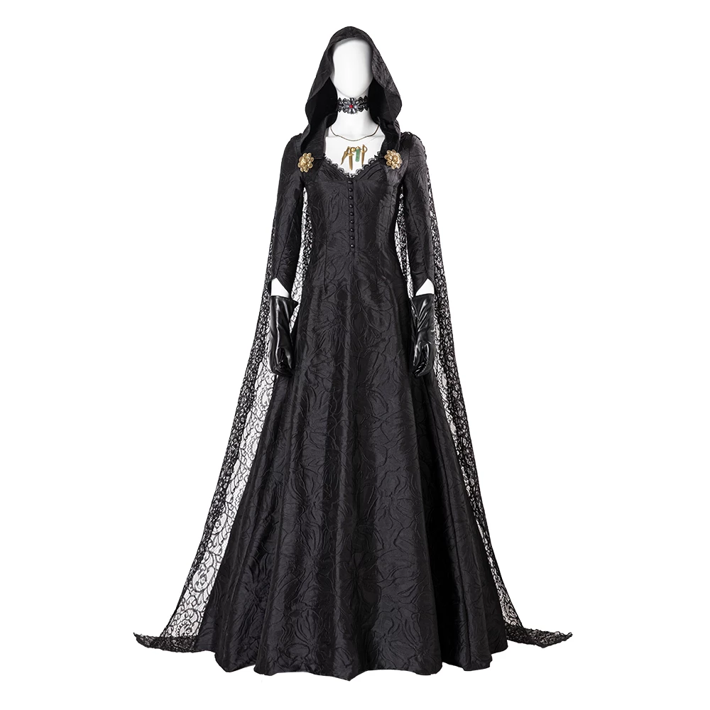 Resident Evil Village Bela Daniela Cassandra Cosplay Costume With Cape 4 Resident Evil Village Bela Daniela Cassandra Cosplay Costume With Cape - Image 2