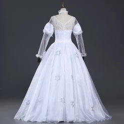 Alice In Wonderland 2 The White Queen Cosplay Costume -Game Costumes Sales COS 006 03 1