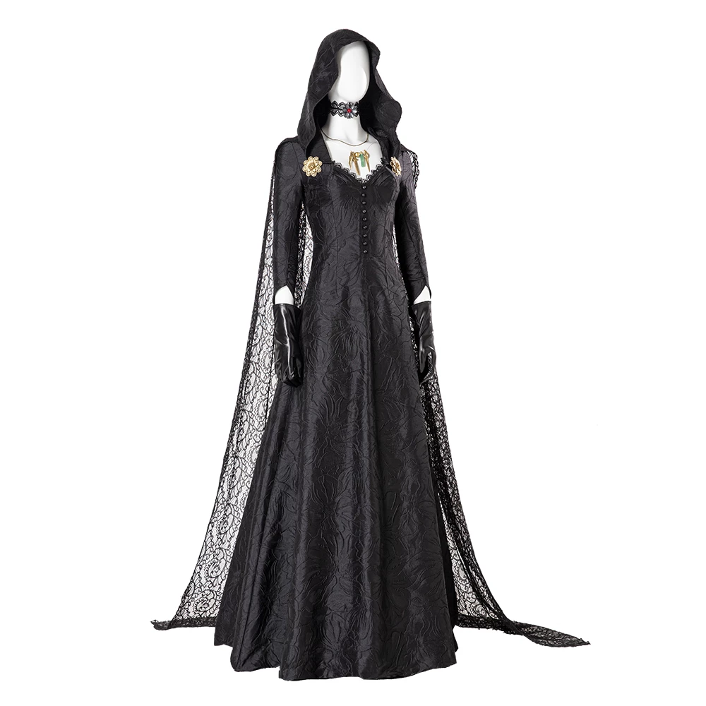 Resident Evil Village Bela Daniela Cassandra Cosplay Costume With Cape 7 Resident Evil Village Bela Daniela Cassandra Cosplay Costume With Cape - Image 5