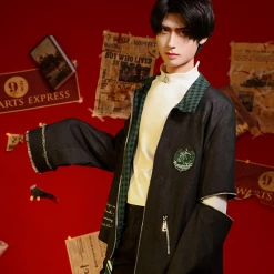 Harry Potter Slytherin Boy's Daily Coat Cosplay Costume