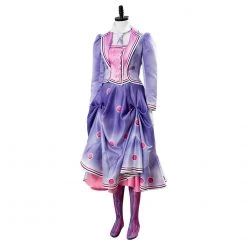 Mary Poppins Returns Mary Poppins Purple Suit Cosplay Costume 9 Mary Poppins Returns Mary Poppins Purple Suit Cosplay Costume -Game Costumes Sales COS 007 02 154