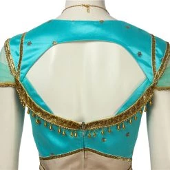 2019 Movie Aladdin Princess Jasmine Green Suit Cosplay Costume -Game Costumes Sales COS 007 06 46