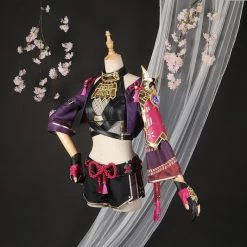 Genshin Impact Kuki Shinobu Cosplay Costume -Game Costumes Sales COS 008 02 233