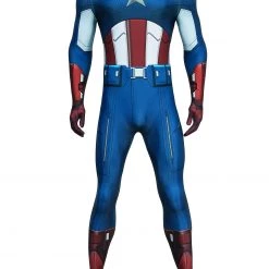 The Avengers Captain America Jumpsuit Cosplay Costume