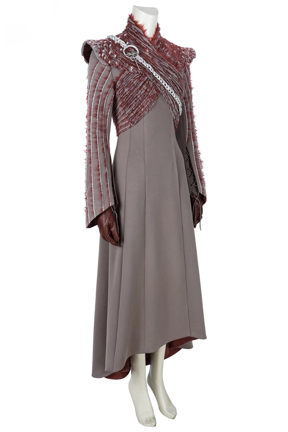 Game Of Thrones Season 8 Targaryen Daenerys Mother Of Dragons Suit Cosplay Costume 5 Game Of Thrones Season 8 Targaryen Daenerys Mother Of Dragons Suit Cosplay Costume - Image 3
