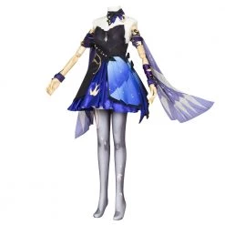Genshin Impact Keqing Opulent Splendor Cosplay Costume -Game Costumes Sales COS 009 03 212