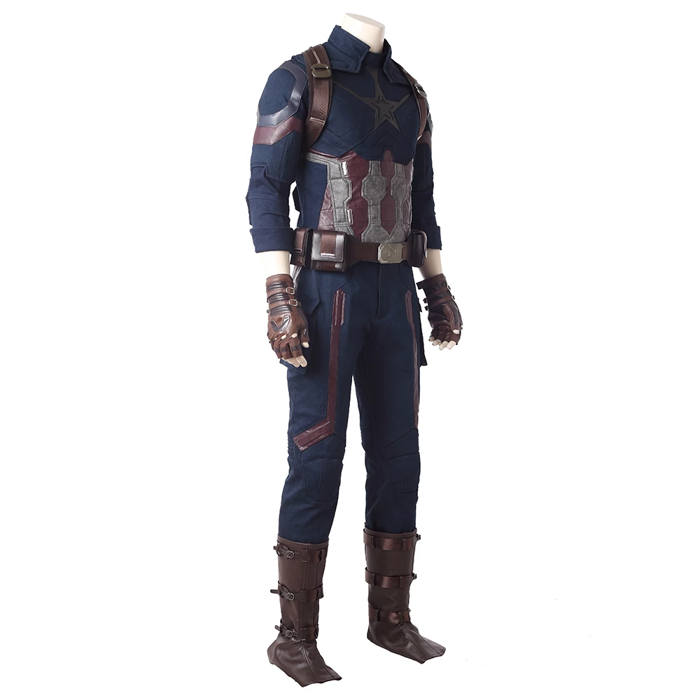 Avengers: Infinity War Steve Rogers Captain America Cosplay Costume 5 Avengers: Infinity War Steve Rogers Captain America Cosplay Costume - Image 3