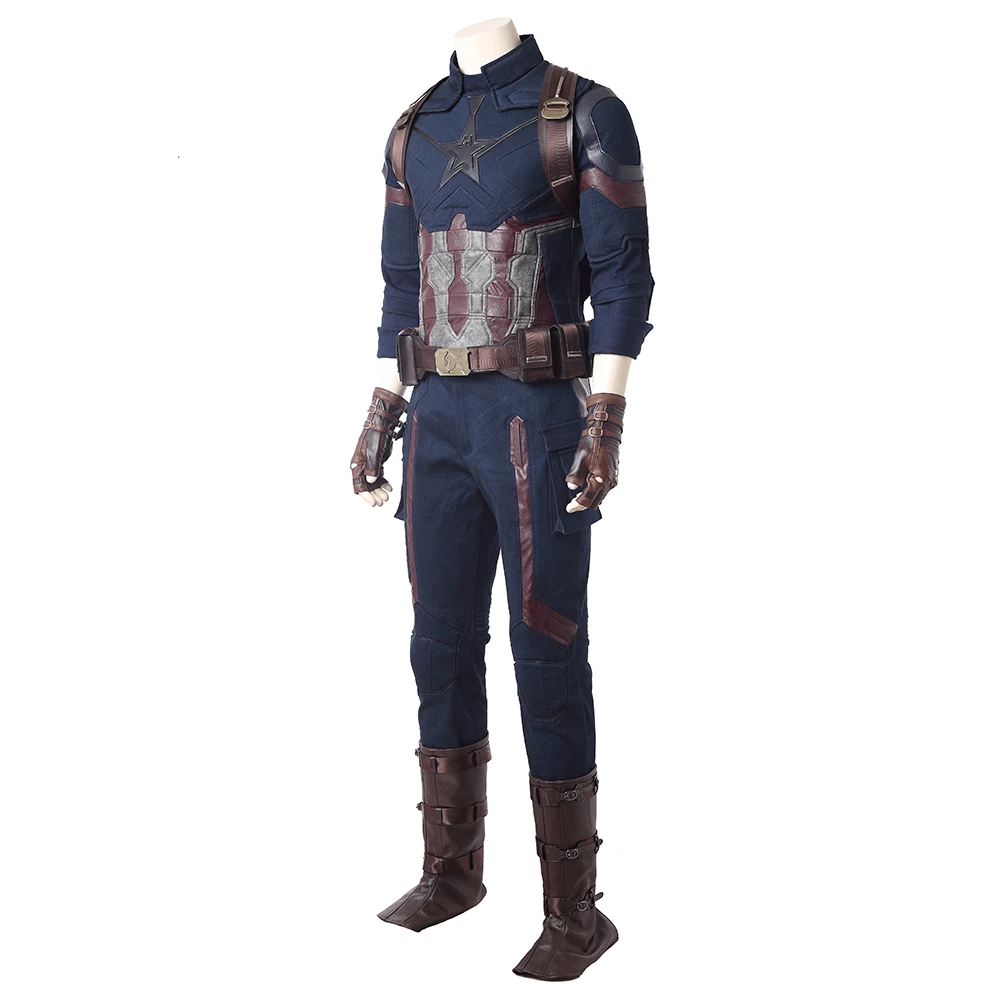 Avengers: Infinity War Steve Rogers Captain America Cosplay Costume 6 Avengers: Infinity War Steve Rogers Captain America Cosplay Costume - Image 4