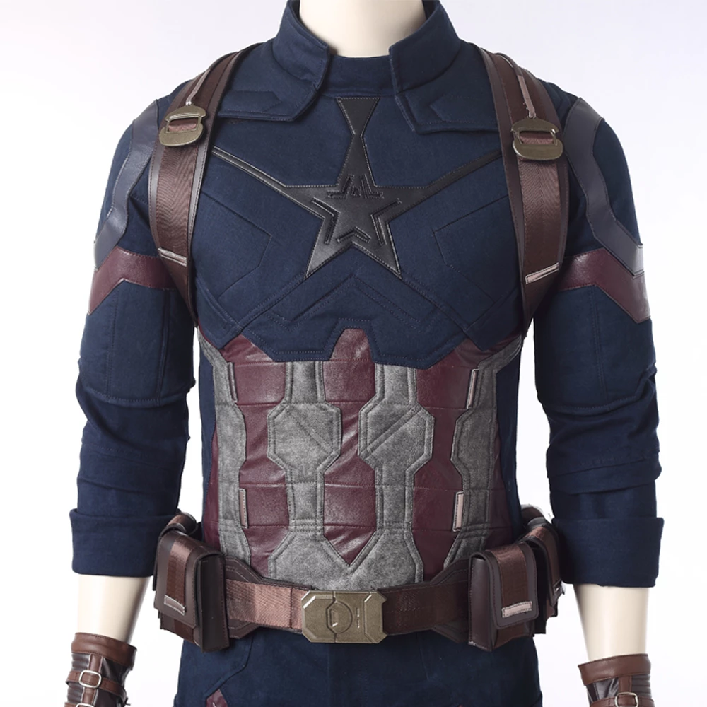 Avengers: Infinity War Steve Rogers Captain America Cosplay Costume 13 Avengers: Infinity War Steve Rogers Captain America Cosplay Costume - Image 11