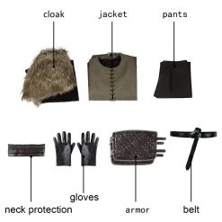 Game Of Thrones 8 Jon Snow Cosplay Costume Version 4 -Game Costumes Sales COS 010 08 15