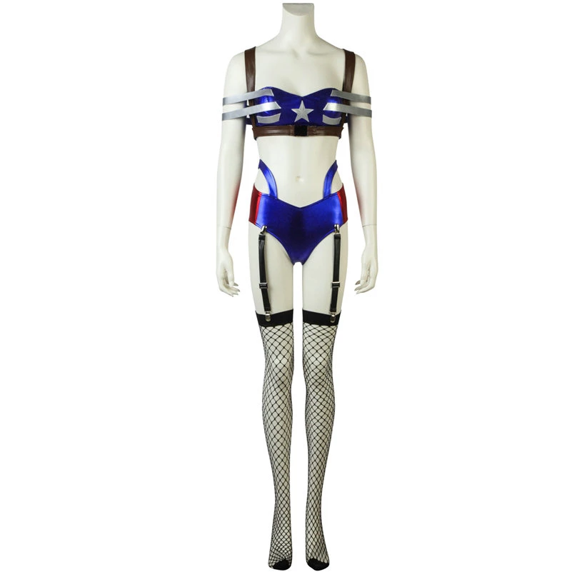 Captain America Sexy Girl Superhero Cosplay Costume 3 Captain America Sexy Girl Superhero Cosplay Costume