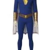 Shazam! Captain Marvel Billy Batson Blue Suit Cosplay Costume
