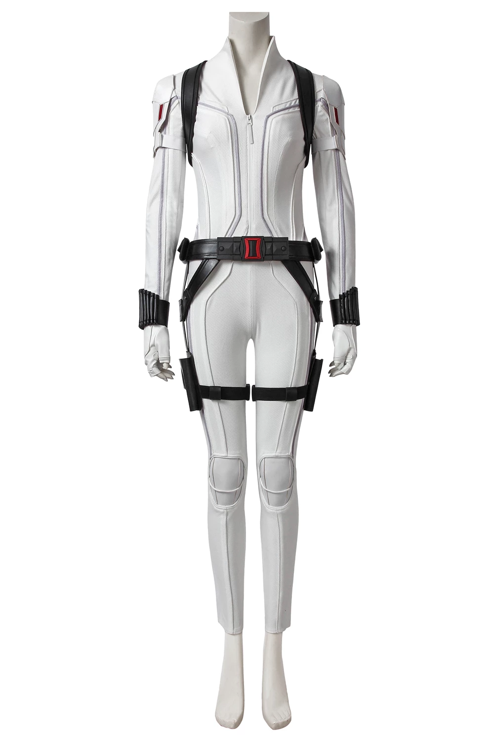 2020 Movie Black Widow Natasha Romanoff White Jumpsuit Cosplay Costume 4 2020 Movie Black Widow Natasha Romanoff White Jumpsuit Cosplay Costume - Image 2