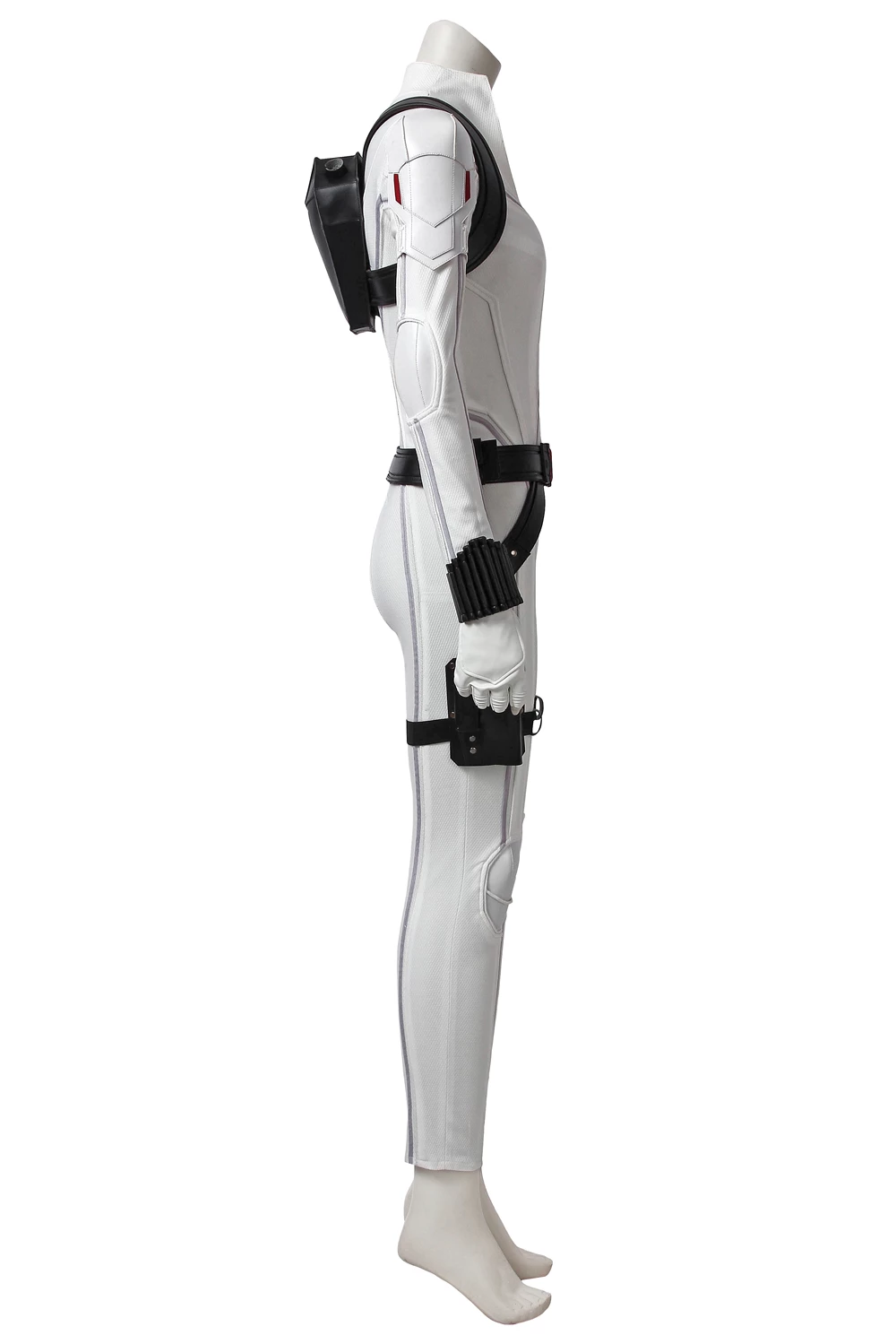 2020 Movie Black Widow Natasha Romanoff White Jumpsuit Cosplay Costume 5 2020 Movie Black Widow Natasha Romanoff White Jumpsuit Cosplay Costume - Image 3
