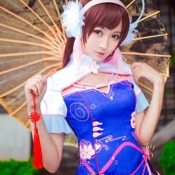 Overwatch D.Va Hana Song Cheongsam Cosplay Costume -Game Costumes Sales COS 012 03 62