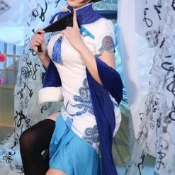 Overwatch Mei Cheongsam Cosplay Costume -Game Costumes Sales COS 014 03 62