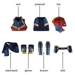Avengers: Endgame Carol Danvers Captain Marvel Cosplay Costume Version 2 -Game Costumes Sales COS 014 09 4