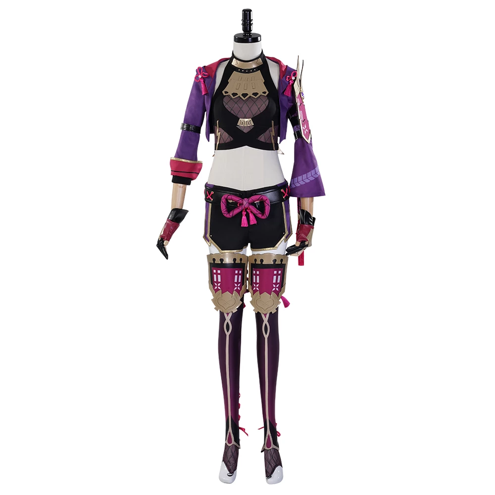 Genshin Impact Kuki Shinobu Cosplay Costume 4 Genshin Impact Kuki Shinobu Cosplay Costume - Image 2