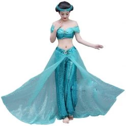 Aladdin And The Magic Lamp Jasmine Cosplay Costume -Game Costumes Sales COS 015 02 130