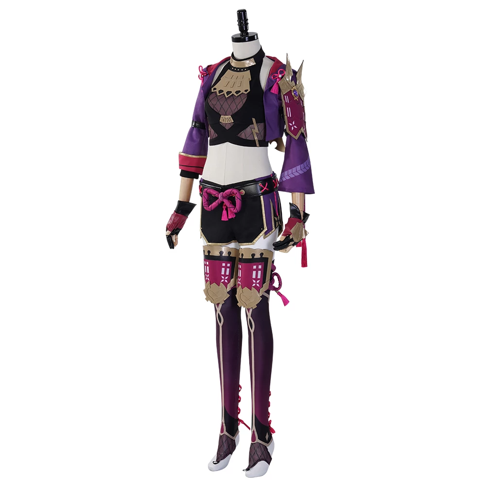 Genshin Impact Kuki Shinobu Cosplay Costume 5 Genshin Impact Kuki Shinobu Cosplay Costume - Image 3