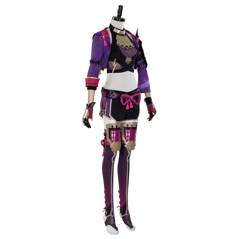 Genshin Impact Kuki Shinobu Cosplay Costume 6 Genshin Impact Kuki Shinobu Cosplay Costume - Image 4