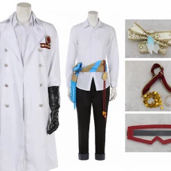 Disney: Twisted-Wonderland Scarabia Kalim White Suit Cosplay Costume -Game Costumes Sales COS 015 04 104