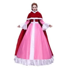Beauty And The Beast Belle Dress Cosplay Costume With Cape -Game Costumes Sales COS 016 01 153 1